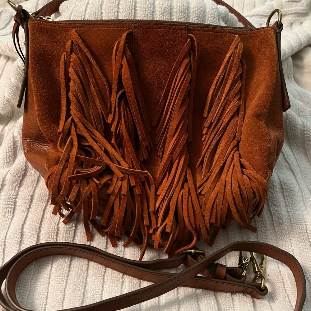 Jolie Fossil tassel crossbody bag